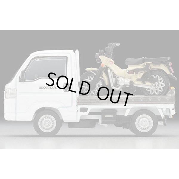 画像4: TOMYTEC 1/64 Limited Vintage NEO Honda Acty Truck (White) バイク店仕様  ホンダ CT125・ハンターカブ付 (4)