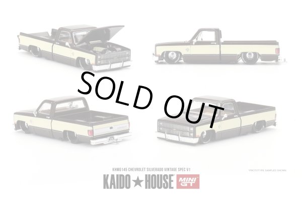 画像1: MINI GT 1/64 Chevrolet Silverado KAIDO Vintage Spec V1 (LHD) (1)