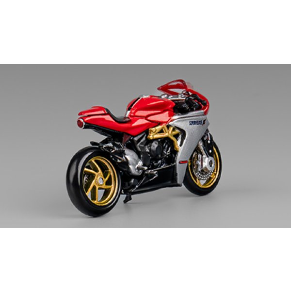 画像3: CM MODEL 1/64 MV Agusta Superveloce 800 Red with Showgirl (3)