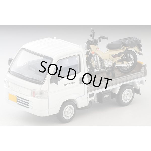 画像1: TOMYTEC 1/64 Limited Vintage NEO Honda Acty Truck (White) バイク店仕様  ホンダ CT125・ハンターカブ付 (1)
