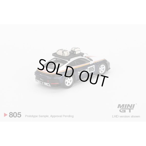 画像2: MINI GT 1/64 Porsche 911 Dakar Rally Design Package White/Gentian Blue Metallic (RHD) (2)