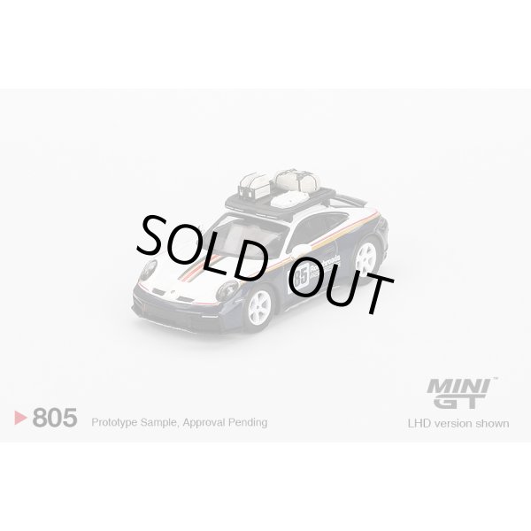 画像1: MINI GT 1/64 Porsche 911 Dakar Rally Design Package White/Gentian Blue Metallic (LHD) (1)