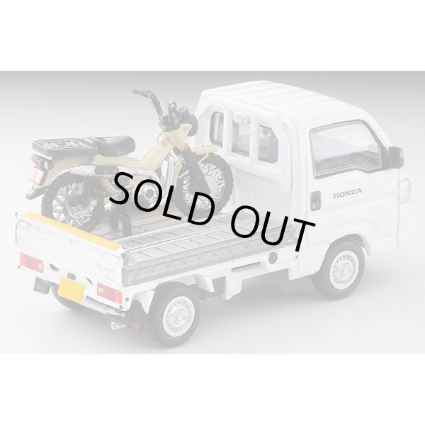 画像2: TOMYTEC 1/64 Limited Vintage NEO Honda Acty Truck (White) バイク店仕様  ホンダ CT125・ハンターカブ付 (2)