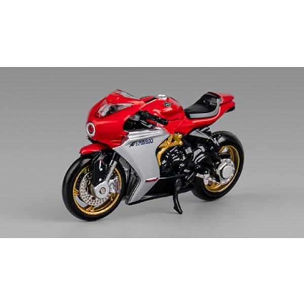 画像2: CM MODEL 1/64 MV Agusta Superveloce 800 Red with Showgirl (2)