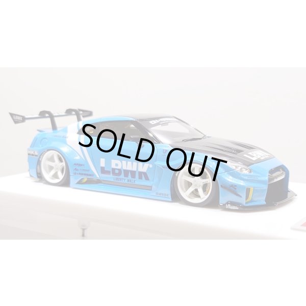 画像5: EIDOLON 1/43 LB Silhouette WORKS GT 35GT-RR (GT Wing Version) Azzurro Pearl Limited 32 pcs. (5)