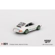 画像2: MINI GT 1/64 Porsche 911 Carrera RS 2.7 Grand Prix White/Green Livery (LHD) [Blister Packaging] (2)
