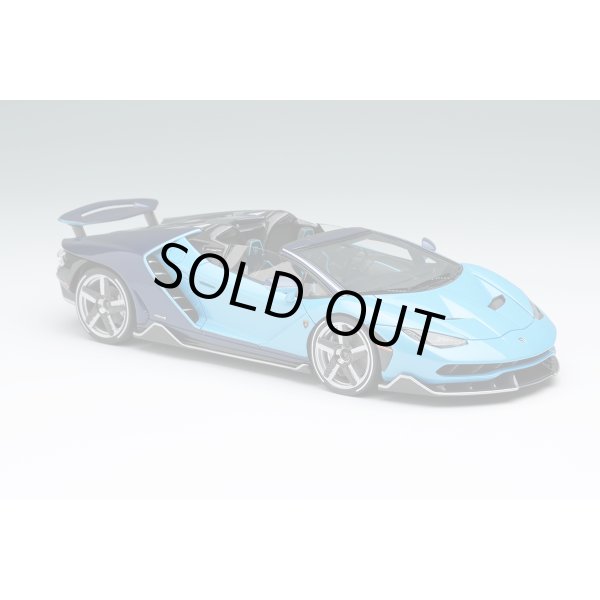 画像5: EIDOLON 1/43 Lamborghini Centenario Roadster LP770-4 2016 Rear Wing up Blue Cepheus / Blue Hera Limited 100 pcs. (5)