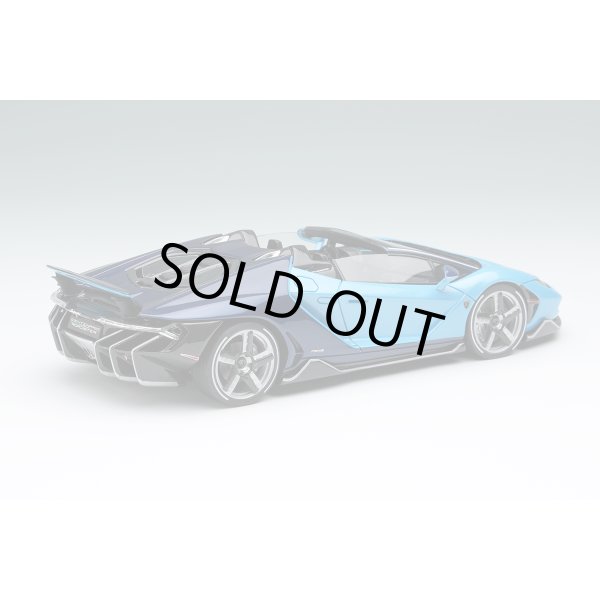 画像4: EIDOLON 1/43 Lamborghini Centenario Roadster LP770-4 2016 Rear Wing up Blue Cepheus / Blue Hera Limited 100 pcs. (4)