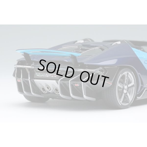 画像11: EIDOLON 1/43 Lamborghini Centenario Roadster LP770-4 2016 Rear Wing up Blue Cepheus / Blue Hera Limited 100 pcs. (11)