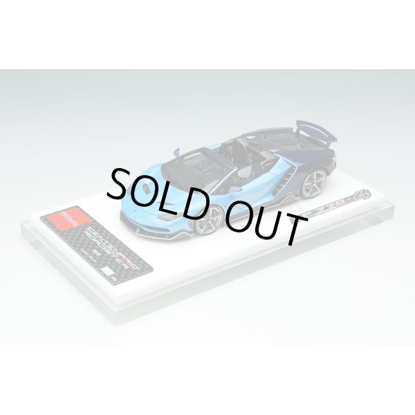 画像13: EIDOLON 1/43 Lamborghini Centenario Roadster LP770-4 2016 Rear Wing up Blue Cepheus / Blue Hera Limited 100 pcs. (13)