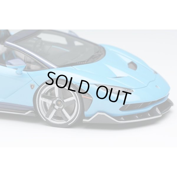 画像8: EIDOLON 1/43 Lamborghini Centenario Roadster LP770-4 2016 Rear Wing up Blue Cepheus / Blue Hera Limited 100 pcs. (8)