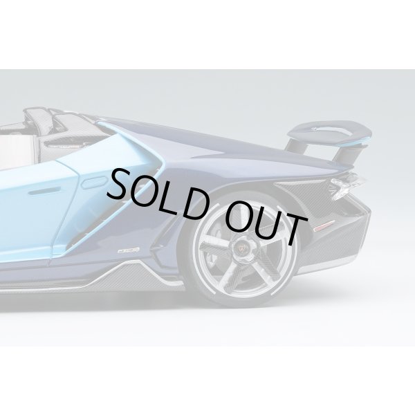 画像12: EIDOLON 1/43 Lamborghini Centenario Roadster LP770-4 2016 Rear Wing up Blue Cepheus / Blue Hera Limited 100 pcs. (12)