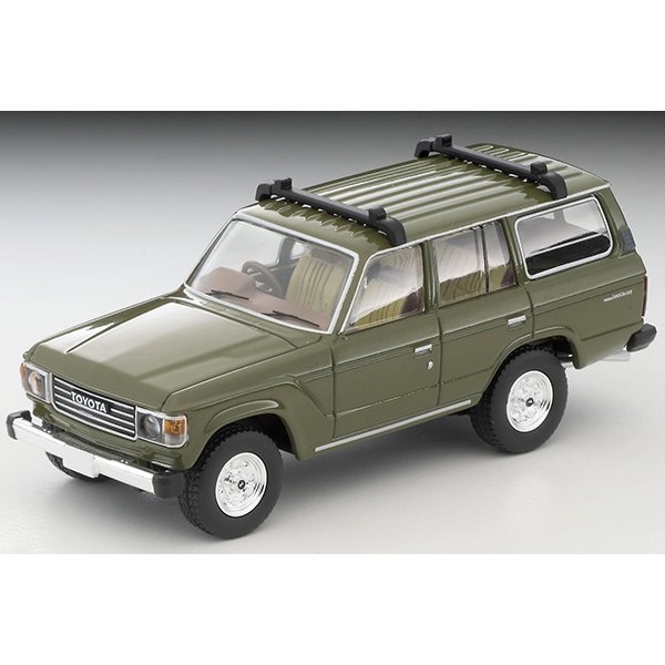 画像2: TOMYTEC 1/64 Limited Vintage NEO Toyota Land Cruiser 60 (Olive) with Canoe, Figure (2)