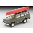 画像1: TOMYTEC 1/64 Limited Vintage NEO Toyota Land Cruiser 60 (Olive) with Canoe, Figure (1)