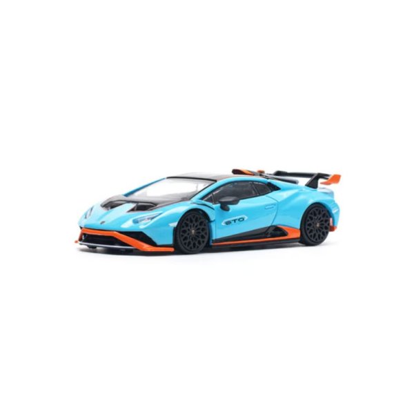 画像1: POP RACE 1/64 Lamborghini Huracan STO Blue Laufey/Arancio Zant (Orange) (1)