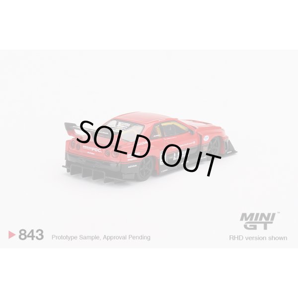 画像2: MINI GT 1/64 Nissan LB-ER34 Super Silhouette Skyline Red/Black (RHD) (2)
