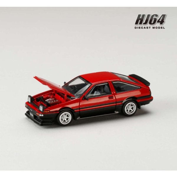 画像4: Hobby Japan 1/64 Toyota Sprinter Trueno JDM Style Red / Black 後期型 (4)