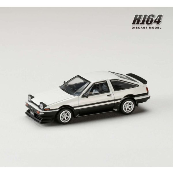 画像2: Hobby Japan 1/64 Toyota Sprinter Trueno JDM Style White / Black 後期型 (2)