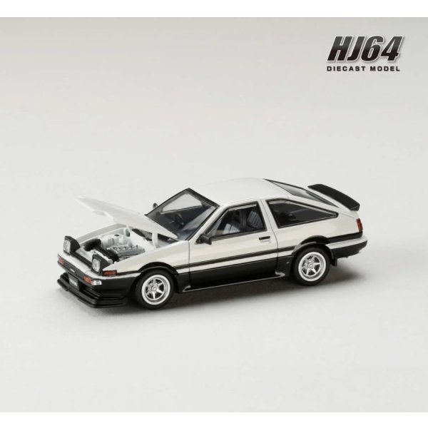 画像4: Hobby Japan 1/64 Toyota Sprinter Trueno JDM Style White / Black 後期型 (4)
