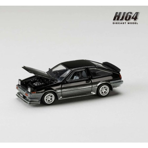 画像4: Hobby Japan 1/64 Toyota Sprinter Trueno JDM Style Black / Grey 後期型 (4)