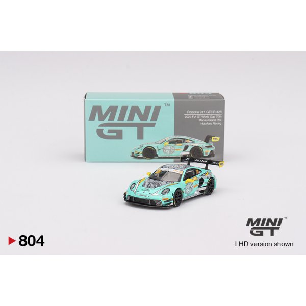 画像1: MINI GT 1/64 Porsche 911 GT3R HubAuto 2023 FIA GT World Cup 70th Anniversary Macau Grand Prix #28 T. Plynink (1)
