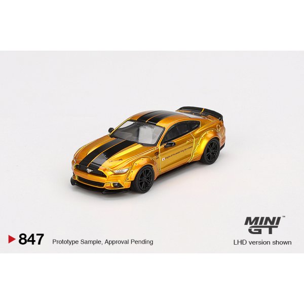 画像2: MINI GT 1/64 LB-WORKS Ford Mustang LB Gold (RHD) (2)