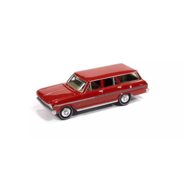 画像2: auto world 1/64 1963 Chevy Nova II Wagon Rally Red (2)