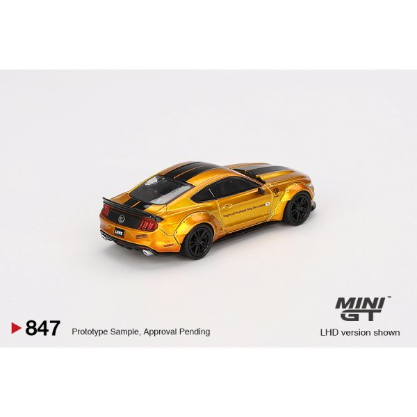 画像3: MINI GT 1/64 LB-WORKS Ford Mustang LB Gold (RHD) (3)