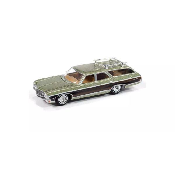 画像2: auto world 1/64 1970 Chevy Kingswood Estate Wagon Green Mist / Wood (2)