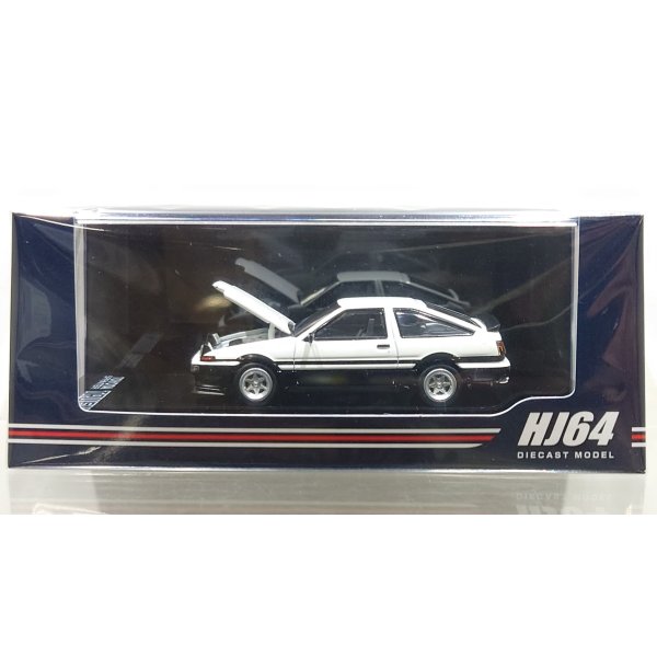 画像1: Hobby Japan 1/64 Toyota Sprinter Trueno JDM Style White / Black 後期型 (1)