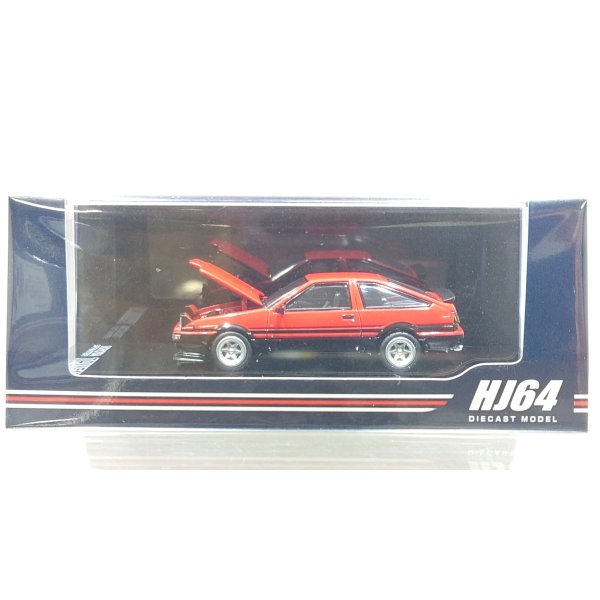 画像1: Hobby Japan 1/64 Toyota Sprinter Trueno JDM Style Red / Black 後期型 (1)