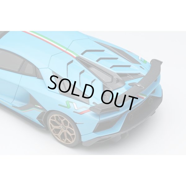 画像7: EIDOLON COLLECTION 1/43 Lamborghini Aventador SVJ 2018 (Leirion wheel) Blue Sailor/Italian Stripe Limited 80 pcs. (7)