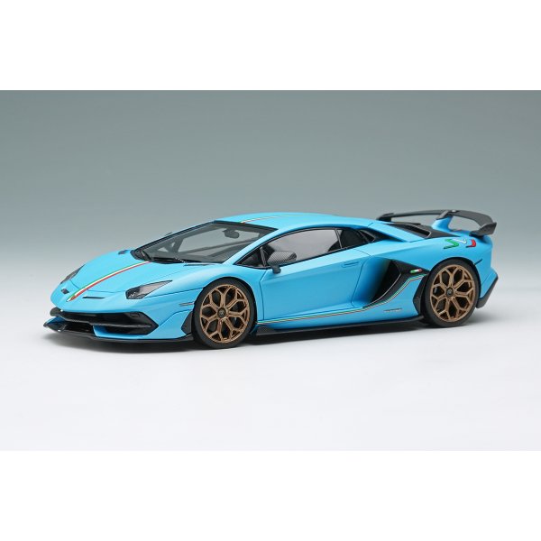 画像2: EIDOLON COLLECTION 1/43 Lamborghini Aventador SVJ 2018 (Leirion wheel) Blue Sailor/Italian Stripe Limited 80 pcs. (2)