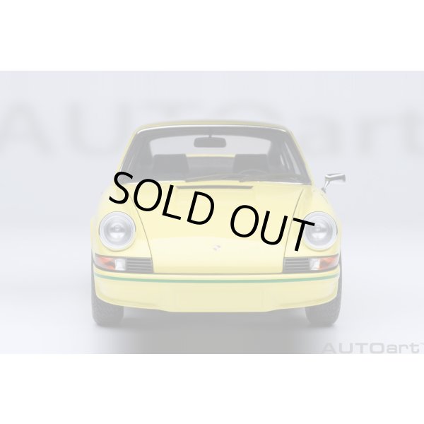画像5: AUTOart 1/18 Porsche 911 Carrera 2.7 RS (Light Yellow with Green stripes) (5)