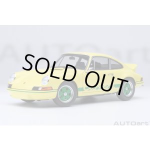 画像: AUTOart 1/18 Porsche 911 Carrera 2.7 RS (Light Yellow with Green stripes)