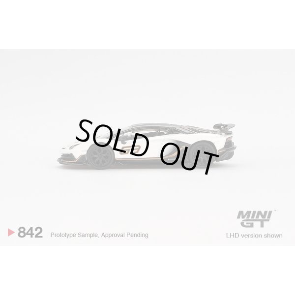 画像4: MINI GT 1/64 Lamborghini Aventador SVJ 63 Bianco Asopo (White) (RHD) (4)