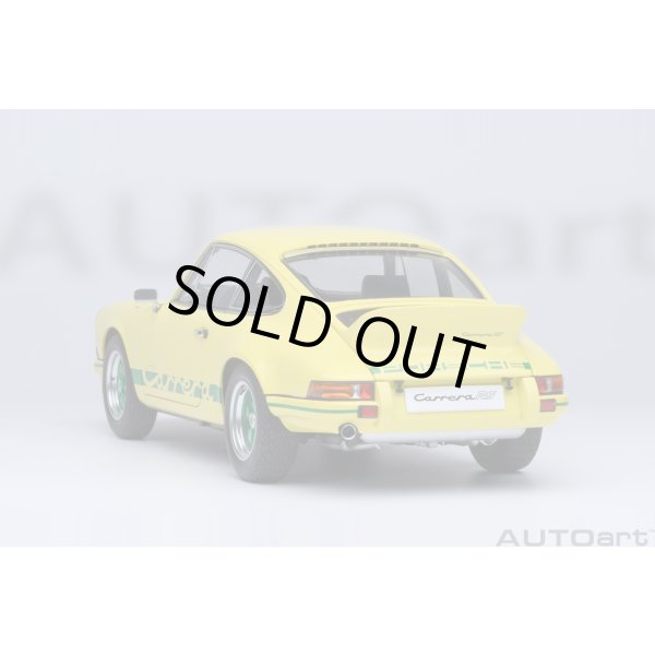 画像22: AUTOart 1/18 Porsche 911 Carrera 2.7 RS (Light Yellow with Green stripes) (22)