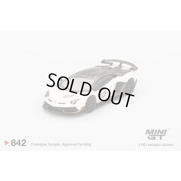 画像2: MINI GT 1/64 Lamborghini Aventador SVJ 63 Bianco Asopo (White) (LHD) (2)