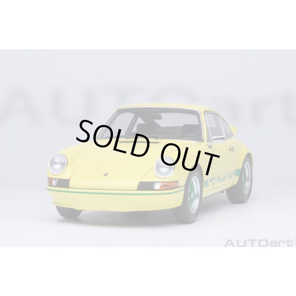 画像21: AUTOart 1/18 Porsche 911 Carrera 2.7 RS (Light Yellow with Green stripes) (21)