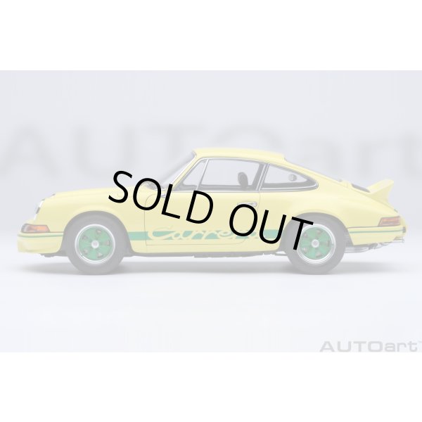 画像3: AUTOart 1/18 Porsche 911 Carrera 2.7 RS (Light Yellow with Green stripes) (3)