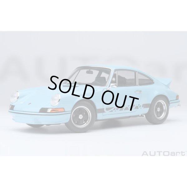 画像1: AUTOart 1/18 Porsche 911 Carrera 2.7 RS (Gulf Blue with Black stripes) (1)