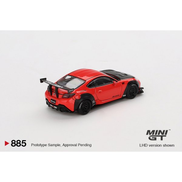 MINI GT 1/64 Toyota GR86 LB-Nation Red (RHD) - AXELLWORKS