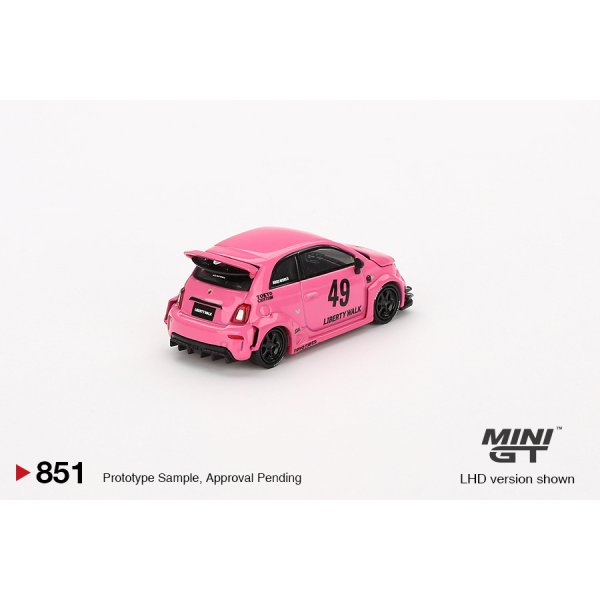 画像3: MINI GT 1/64 Abarth 595 LB-WORKS x Abas Works Pink (RHD) (3)