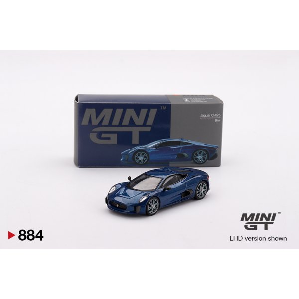 画像1: MINI GT 1/64 Jaguar C-X75 Blue (LHD) (1)
