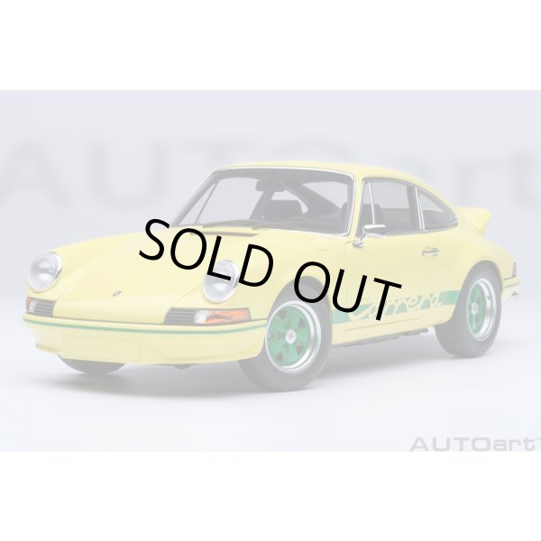 画像19: AUTOart 1/18 Porsche 911 Carrera 2.7 RS (Light Yellow with Green stripes) (19)