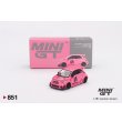 画像1: MINI GT 1/64 Abarth 595 LB-WORKS x Abas Works Pink (RHD) (1)