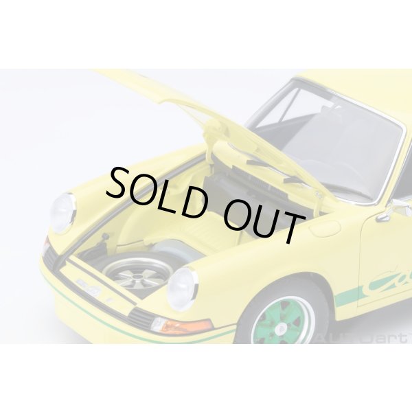 画像12: AUTOart 1/18 Porsche 911 Carrera 2.7 RS (Light Yellow with Green stripes) (12)