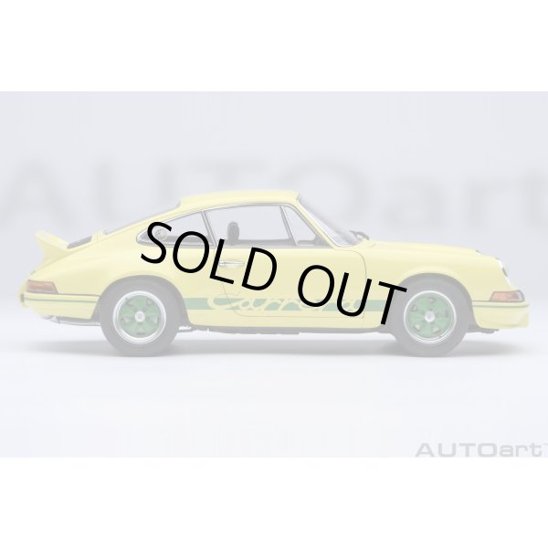 画像4: AUTOart 1/18 Porsche 911 Carrera 2.7 RS (Light Yellow with Green stripes) (4)