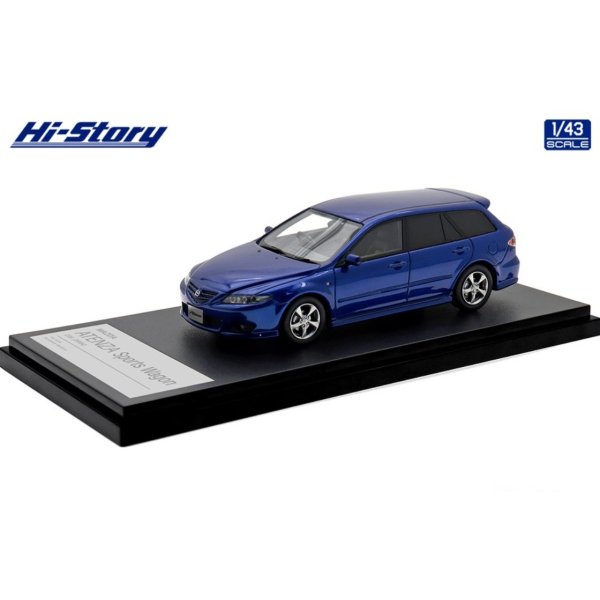 画像2: Hi Story 1/43 Mazda Atenza Sports Wagon 23S 2004 Blue Pacific Mica (2)