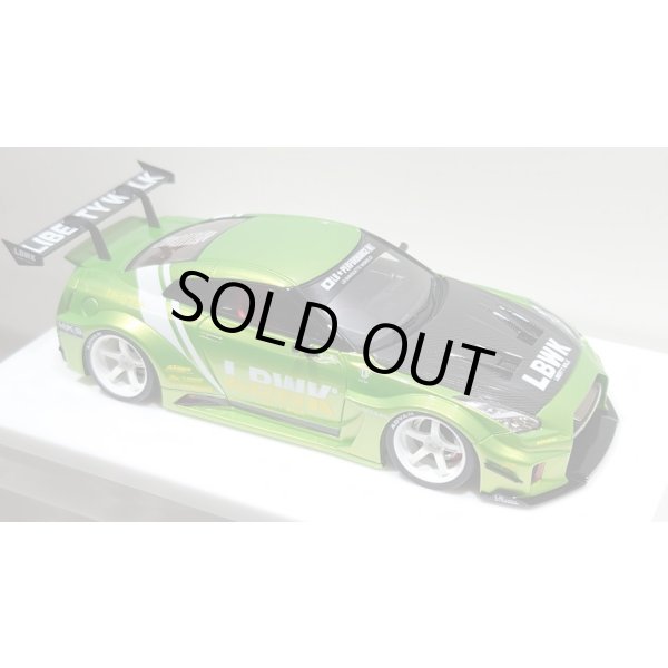 画像11: EIDOLON 1/43 LB Silhouette WORKS GT 35GT-RR (GT Wing Version) Giallo Verde Pearl Limited 32 pcs. (11)